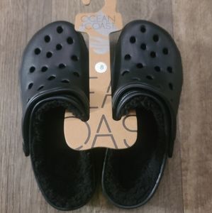 Ocean + coast black clogs for women's size 8
